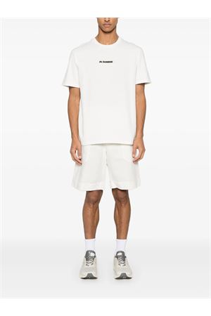 Ecru cotton T-shirt JIL SANDER | J47GC0156J20103102